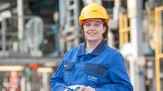 <p>Die 31-jährige Stefanie Lamack ist Chemikantin bei der BASF.</p>