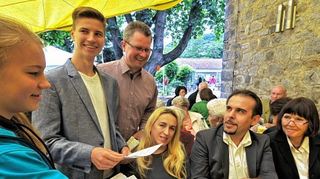 <p>Feuergottesdienst, Kirchenquiz und Kinderschminken - das katholische Pfarrfest lockte mit viel Programm.</p>