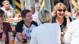 <p>Gute Stimmung bei der Feuerwehr in Lautern.</p>