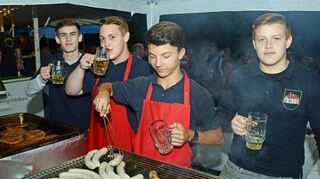 <p>Am Striethteich gab es schon am Mittwochabend ein Fest der Kerwejugend.</p>