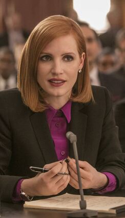 <p>Skrupellose Lobbyistin: Elizabeth Sloane (gespielt von Jessica Chastain) in John Maddens Film "Die Erfindung der Wahrheit".</p>