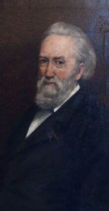 <p>Ein Dichter des Nordens und der See: Dieses Porträt in Öl hängt im Theodor-Storm-Haus in Husum, das an den Schriftsteller erinnert.</p>