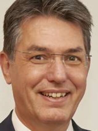 Lampertheim, Volksbank Darmstadt-Suedhessen EG, Bilanzpressegespraech, v.l. die Vorstandsmitglieder Michael Mahr und Juergen Mehl 08.02.2018 / Foto: Berno Nix