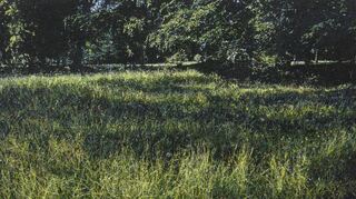 Grüne Schönheit: „Park II“ von Jochen Hein (Acryl auf Baumwolle).