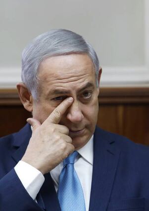 Mächtig unter Druck: Israels Premier Benjamin Netanjahu.