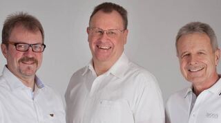 Thomas Fuckner (links) und Dr. Gerhard Wetzig (Mitte) sowie Dr. Carl-Reinhard Albilt gehören zur Ägivo, die in Lindenfels ein MVZ eröffnen will.
