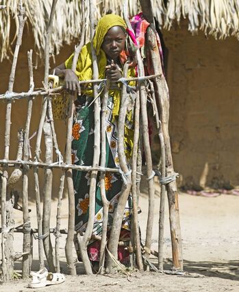 Im Delta des Tana-Flusses leben die Menschen in kleinen Dorfgemeinschaften – wie diese Frau vom Orma-Stamm.