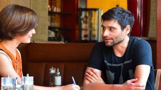 Nektarios Vlachopoulos mit „MM“-Autorin Lisa Gabauer.