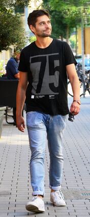 Portrait Poetry Slammer Nektarios Vlachopoulos, Deutschlehrer mit griechischen Wurzeln © Manfred Rinderspacher