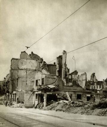 Die Bombennacht zerstörte die Schwetzingerstraße.