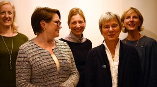 Der neue Vorstand der Soroptimistinnen Bensheim/Heppenheim (von links): Anja Reitz, Ulla Hurst, Tanja Fitzner, Vorsitzende Barbara Fuchs und Nina Behrens.