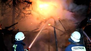 Als das Feuer in dem Einfamilienhaus in Siedelsbrunn wütete, konnten die Brandschützer nicht mehr viel ausrichten.