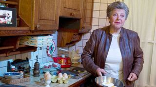 Museumsreif: Wohnküche und Originalkulisse der „Lindenstraße“ im Museum Wilhelmsbau in Speyer, mit Schauspielerin Marie-Luise Marjan.