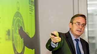 Kriminalhauptkommissar Michael Rühl war einer der Referenten beim Maibergforum „Tatort Internet – Gefahren im Netz und wie wir uns schützen können.“