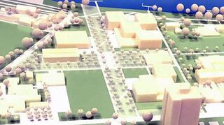 Ein erstes Modell des künftigen Biedensand-Campus in Lampertheim (Bild) wurde bereits Anfang vergangenen Jahres vorgestellt. Inzwischen sind die Detailplanungen vorangeschritten.