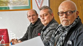 <p>Halten das Rex in Lorsch als Kulturhaus auch nach dem Sommer am Leben: Uwe Seitz, Peter Straub und Werner Pieper (von links).</p>