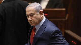 Israels Ministerpräsident Benjamin Netanjahu in der Knesset.