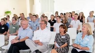 Volles Haus beim Jahrestreffen Netzwerk Talente in den Räumen von Dentsply Sirona in Bensheim.