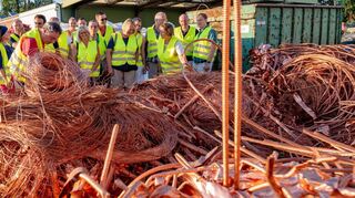 Die Sommertour der Grünen Liste Bensheim führte zur Firma Zirec, die sich dem Thema Recycling und Wiederaufbereitung verschrieben hat.