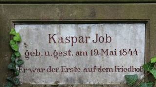 Starb am Tag seiner Geburt: Kaspar Job, der Sohn des Friedhofsaufsehers.