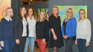 Die Gründungsmitglieder der Business-Women Bergstraße (von links): Caroline Liemert, Jasmin Mölter, Katrin Rückes, Christina Labonté-Steinmann, Sandra Käfer, Antje Willmes und Simone Schröter.
