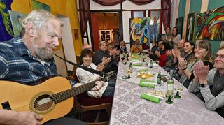 Rainer Scheffler war zu Gast im Nibelungen-Kunst-Palast in Elmshausen.