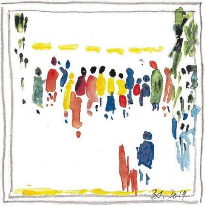 Das Bild, das Ilka Sobottke ausgesucht hat, wurde vom Mannheimer Bernhard Jäger gemalt. Er starb vor zehn Tagen.