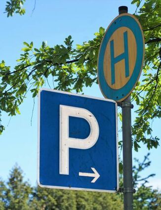 Die Eichen auf dem Melibokusparkplatz, auf dem auch der Schulbus für die Grundschüler hält, wurden gegen Eichenprozessionsspinner-Befall behandelt.