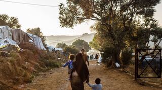 Im Sozialausschuss wurde über einen GLB-Antrag beraten, der die Aufnahme von Geflüchteten aus griechischen Lagern – hier ein Bild von der Insel Lesbos – zum Thema hatte. Der Antrag fand keine Mehrheit.