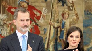 Der König von Spanien Felipe VI. und Königin Letizia im Februar.