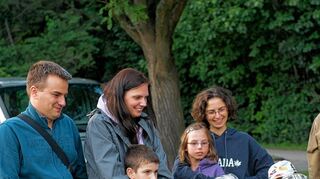 <p>Allerhand zu sehen gab es bei der Glühwürmchenwanderung im Jägersburger Wald - natürlich auch Glühwürmchen, hier aufgenommen mit Langzeitbelichtung.</p>