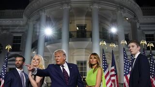 Familiärer Zusammenhalt (v.l.): Donald Trump Jr., Tiffany Trump, Donald Trump, Melania Trump und Barron Trump.
