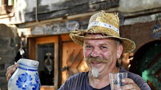 Beim Thema Apfelwein ist Reinhard Bitsch in seinem Element.