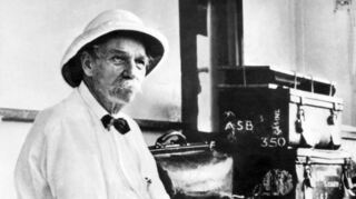 Albert Schweitzer auf der Fahrt nach Lambaréné. Das Leben des evangelischen Theologen, Arztes und Philosophen stand jetzt im Mittelpunkt eines Vortrags beim evangelischen Helferkreis.