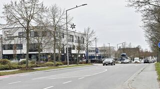 Der Berliner Ring zwischen Ärztehaus (im Bild) und Weststadthalle sollte nach Ansicht von SPD und Grünen über eine neue Stadtbuslinie angebunden werden.