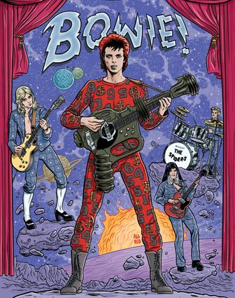Ein Superheld der Musikgeschichte, eine Biographie mit stimmigen Details: David Bowie in einem neuen Comic.
