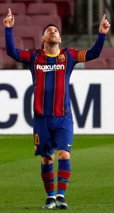 Lionel Messi erzielte am Sonntag sein 650. Pflichtspieltor für Barcelona.