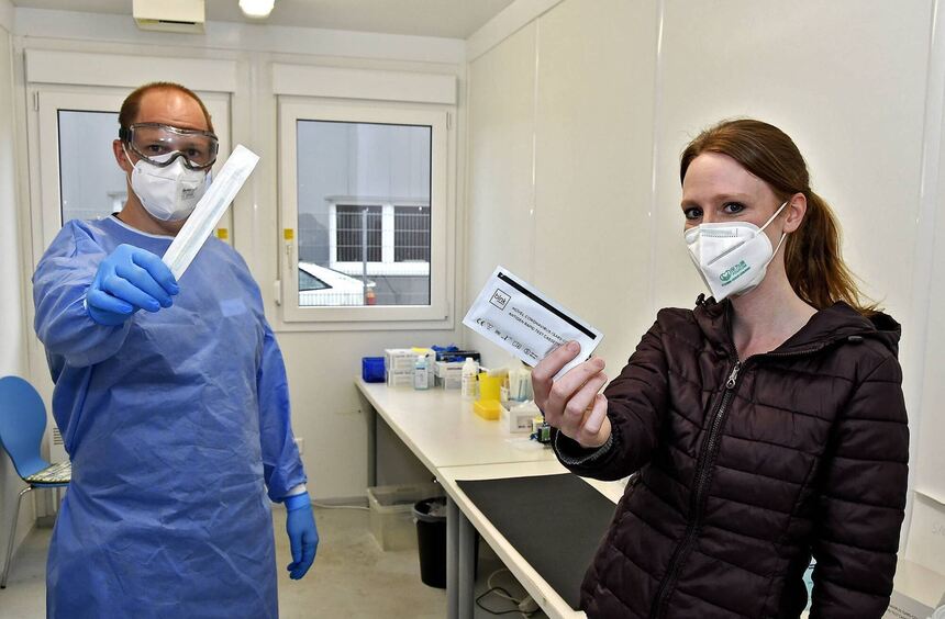 CoronaTestergebnis nach höchstens 20 Minuten