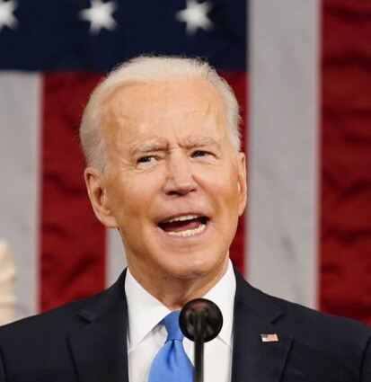US-Präsident Joe Biden während seiner Rede im Kongress.