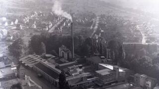 Das Betriebsgelände der Firma Euler an der Friedhofstraße in den 1960er Jahren.