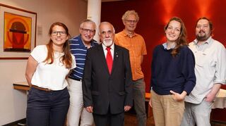 Der neue Vorstand der SPD Bensheim (v.l.): Julia Hamm (stellvertretende Vorsitzende), Kurt Manich (Pressesprecher), Jürgen Kaltwasser (Vorsitzender), Martin Zencke (Schriftführer), Josefine Koebe (stellvertretende Vorsitzende) und Arno Klein (Hauptkassierer).