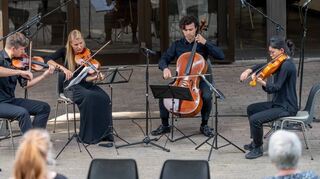 Das Da-Ponte-Quartett übernahm die musikalische Gestaltung der Gedenkfeier.