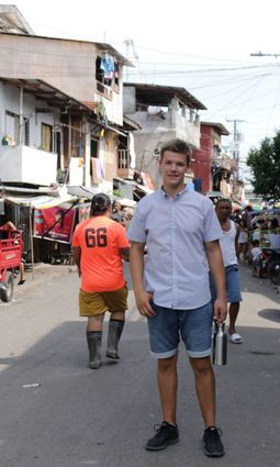 Nicolas Bauer absolvierte seinen „weltwärts“-Freiwilligendienst bei einer Partnerorganisation der Karl-Kübel-Stiftung auf den Philippinen.