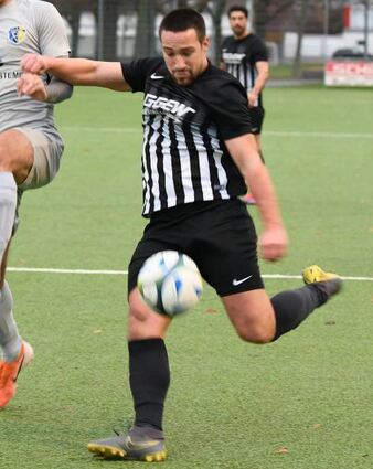 Florian Budimir traf dreimal für den FC 07 am Mittwochabend beim 5:2 gegen Lang-stadt/Babenhausen.