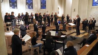 Der Oratorienchor trat im Rahmen der Bensheimer Musiktage in der Stadtkirche Sankt Georg auf.