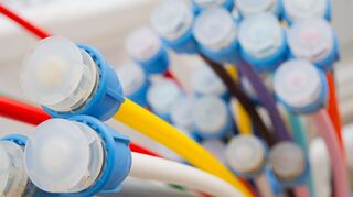 Glasfaserkabel sorgen für Hochgeschwindigkeitinternet.