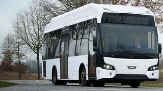 War zu einer Testwoche in Bensheim unterwegs: Der E-Bus Citea LLE-99 Electric aus den Niederlanden.
