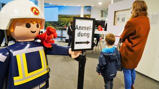 Im Impfzentrum in Bensheim bietet der Kreis Bergstraße seit Mittwoch Impfungen für die Fünf- bis Zwölfjährigen an.