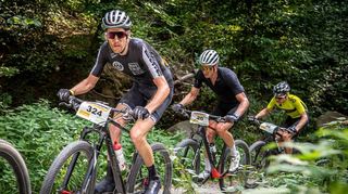 Wenn’s extrem wird, fühlt sich Sebastian Breuer (Nr. 324) auf dem Mountainbike am wohlsten.