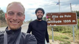 Das Schönste an der Fahrradreise nach Portugal waren für Patrick Zasada (links) die Begegnungen mit anderen Menschen.